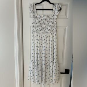 Altar'd State Blue Floral Midi Dress